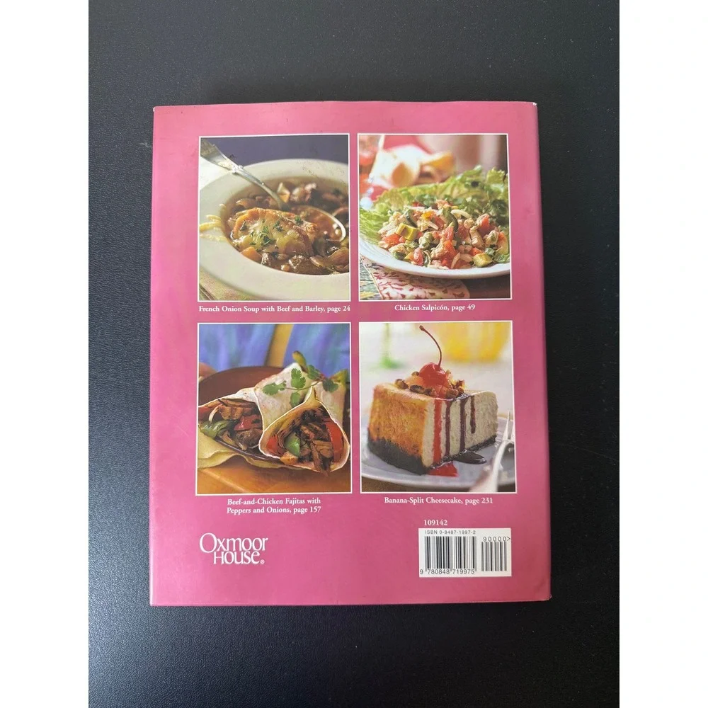 Cooking Light Annual Recipes 2001 Hardcover Cookbook Oxmoor House Healthy Eating